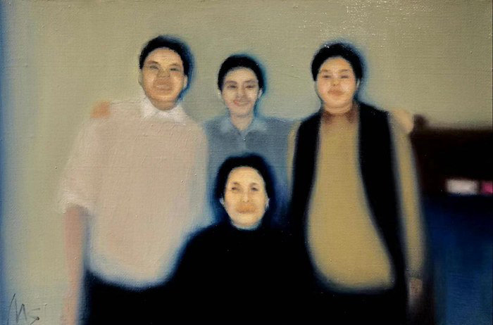 我的奶奶2   油画   20cm✖30cm   2022